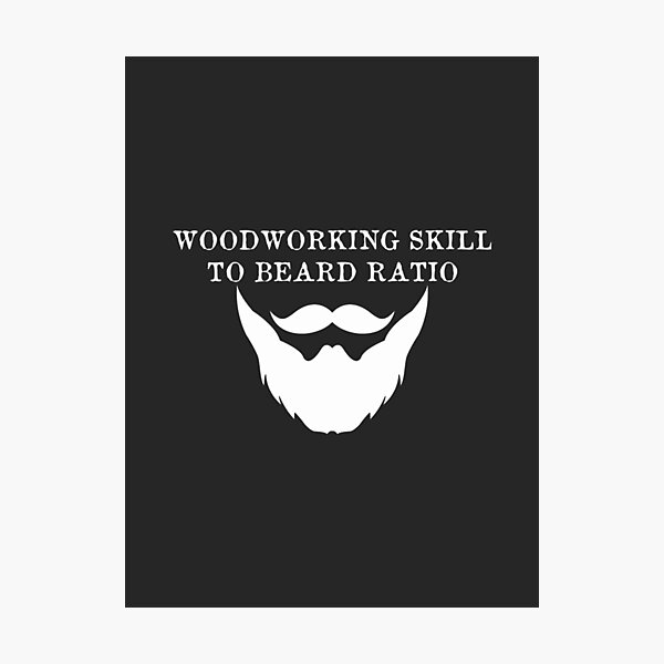 Item preview, Bearded Carpenter Woodworking Skill to Beard Ratio Funny Design for Craft Lovers designed and sold by ivica36.