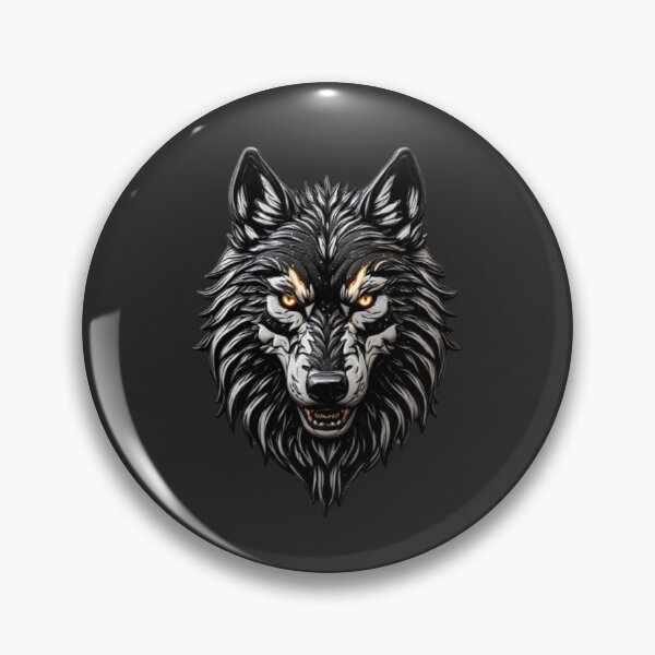 Item preview, Cybernetic Wolf - Titanium Armor & Glowing Ember Techwear Emblem designed and sold by Shift-Bloom.