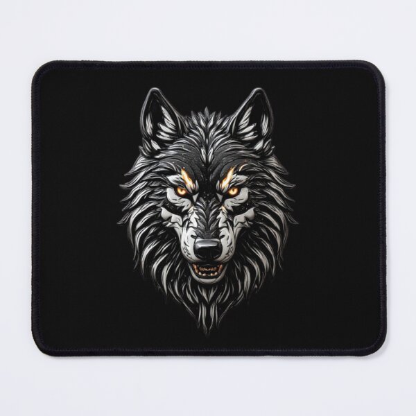 Item preview, Cybernetic Wolf - Titanium Armor & Glowing Ember Techwear Emblem designed and sold by Shift-Bloom.