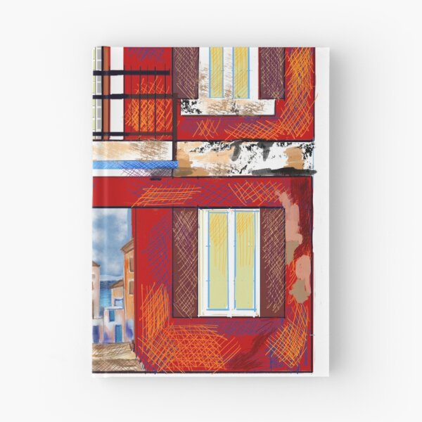 Item preview, THE RED GUARDIAN - Symi Doorway to the Sea (Cross-Hatch Edition) designed and sold by Cobalt & Stone Art.