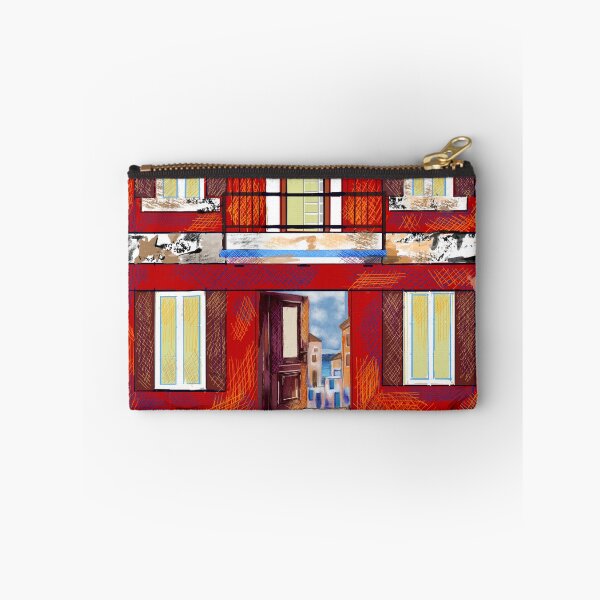 Item preview, THE RED GUARDIAN - Symi Doorway to the Sea (Cross-Hatch Edition) designed and sold by Cobalt & Stone Art.