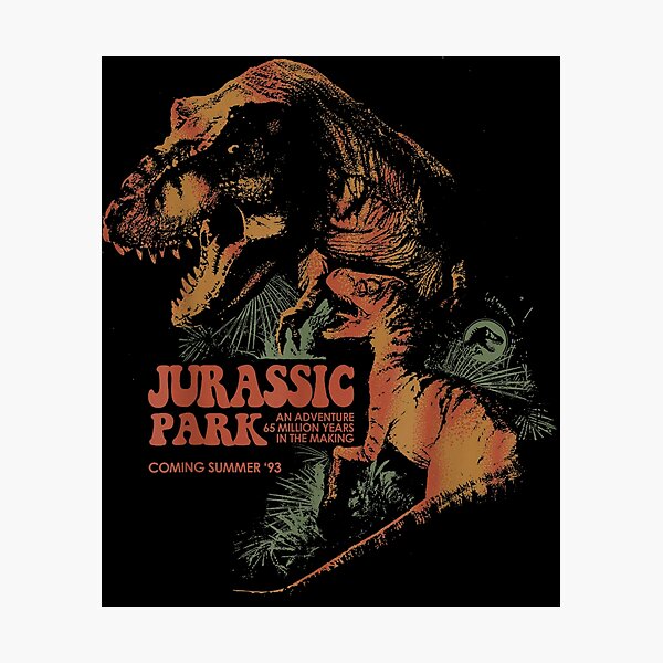 Item preview, Jurassic Park T-Rex Raptor Vintage Colors Graphic designed and sold by TaraxDoolittle.