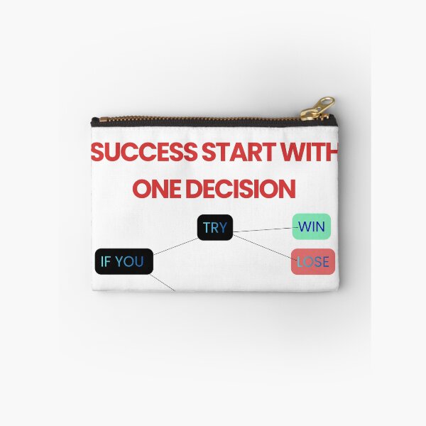 Item preview, Success Starts With One Decision Motivational Design designed and sold by Mr besho.