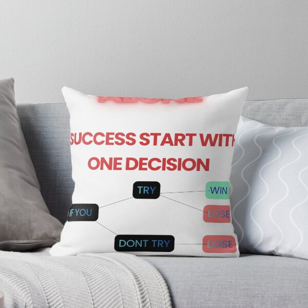 Item preview, Success Starts With One Decision Motivational Design designed and sold by Mr besho.