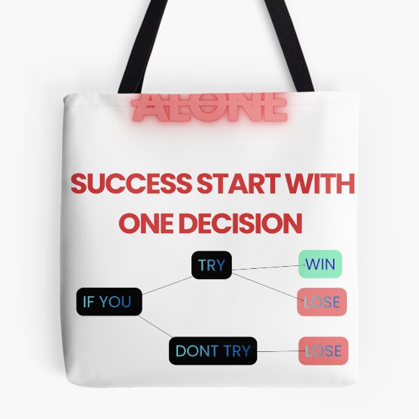 Item preview, Success Starts With One Decision Motivational Design designed and sold by Mr besho.