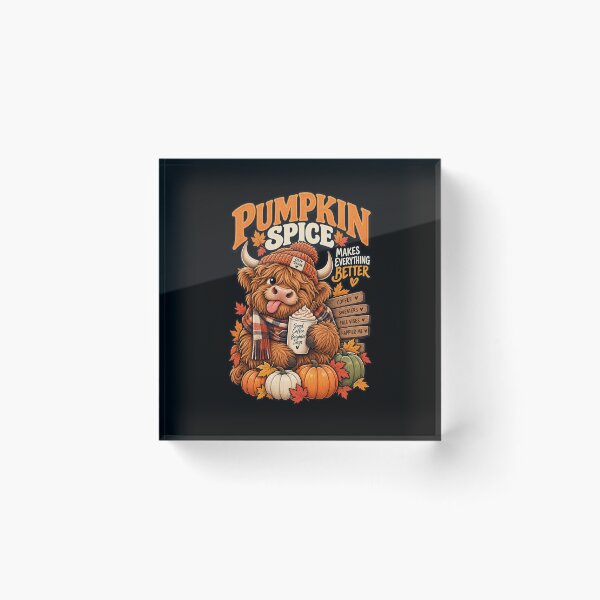 Item preview, Pumpkin Spice Makes Everything Better - Highland Cow Fall designed and sold by Ridaelb.