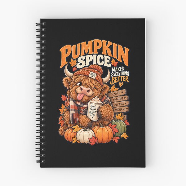 Item preview, Pumpkin Spice Makes Everything Better - Highland Cow Fall designed and sold by Ridaelb.