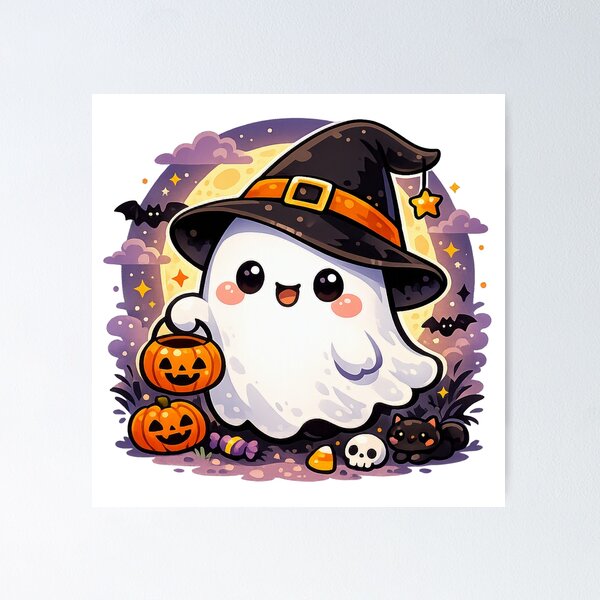 Item preview, Pumpkin Hug Ghost Soft Pastel Kawaii Halloween designed and sold by Sommium .