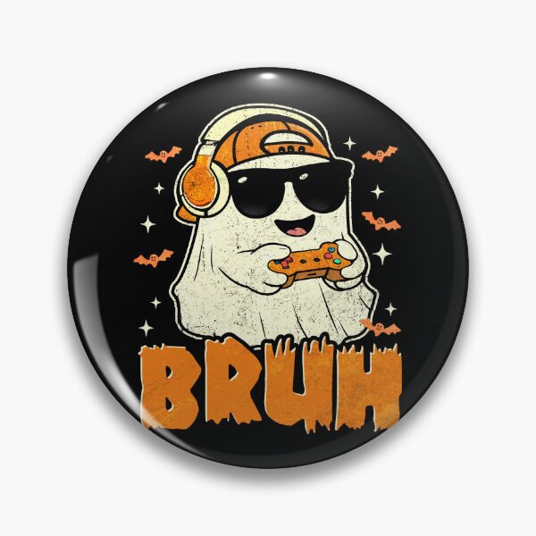 Item preview, Ghost Gamer Bruh Funny Halloween Video Gaming Spooky designed and sold by schoolofbullies.