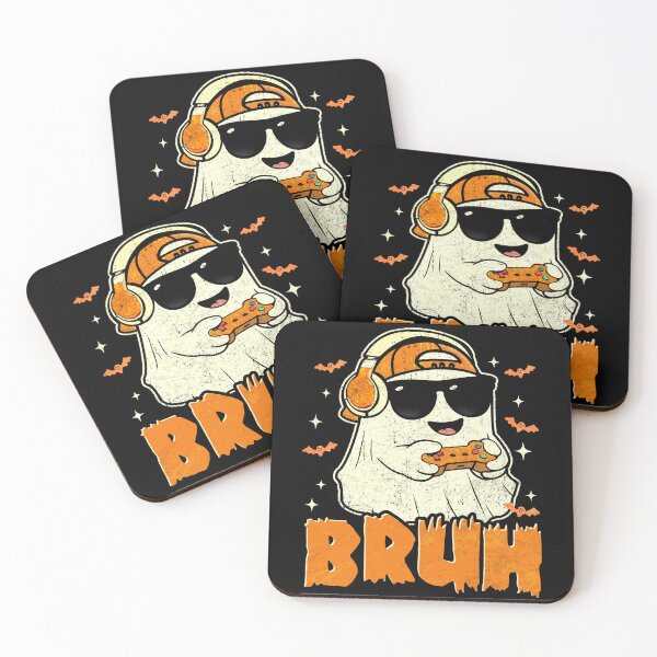 Item preview, Ghost Gamer Bruh Funny Halloween Video Gaming Spooky designed and sold by schoolofbullies.