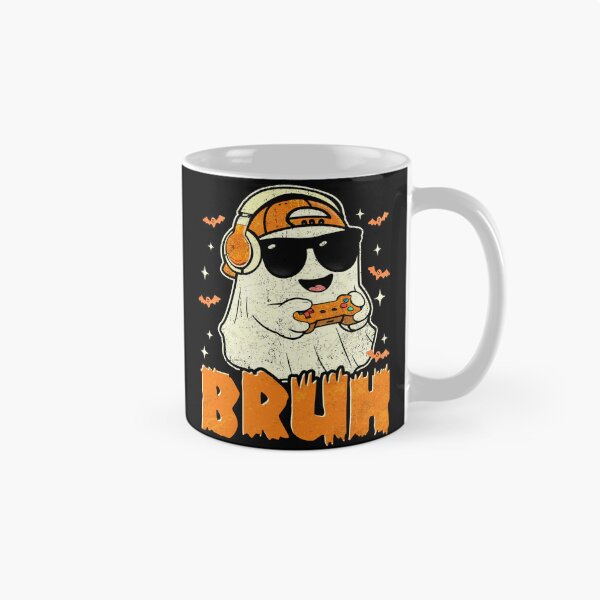 Item preview, Ghost Gamer Bruh Funny Halloween Video Gaming Spooky designed and sold by schoolofbullies.