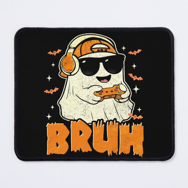 Item preview, Ghost Gamer Bruh Funny Halloween Video Gaming Spooky designed and sold by schoolofbullies.