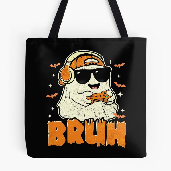 Item preview, Ghost Gamer Bruh Funny Halloween Video Gaming Spooky designed and sold by schoolofbullies.