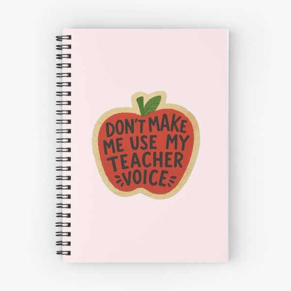 Item preview, Don’t Make Me Use My Teacher Voice – Funny Apple Teacher Design designed and sold by Palette & Hue.