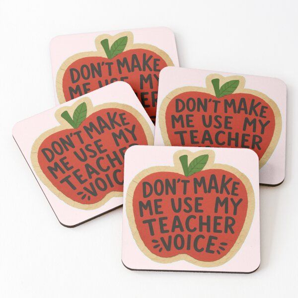 Item preview, Don’t Make Me Use My Teacher Voice – Funny Apple Teacher Design designed and sold by Palette & Hue.