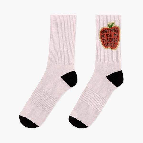 Item preview, Don’t Make Me Use My Teacher Voice – Funny Apple Teacher Design designed and sold by Palette & Hue.