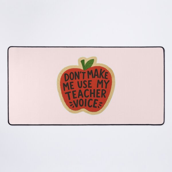 Item preview, Don’t Make Me Use My Teacher Voice – Funny Apple Teacher Design designed and sold by Palette & Hue.
