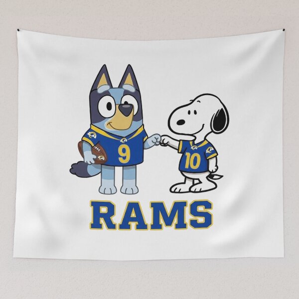 Item preview, Bluey And Snoopy Los Angeles Football Buddies designed and sold by DamianRoy88.