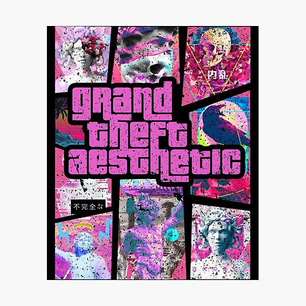 Item preview, Grand Theft Aesthetic Vaporwave Medusa &amp; Greatest Hits  designed and sold by platzmaurice.