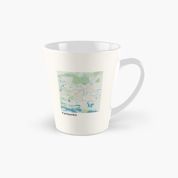 Artikelvorschau, Minimalistische Kartenkunst von Fairbanks entworfen und verkauft von MapsNerd.