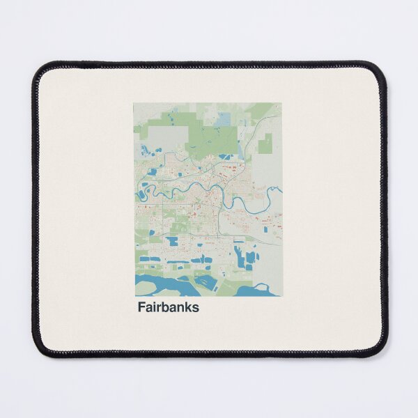 Item preview, Fairbanks Minimalistic Map Art designed and sold by MapsNerd.