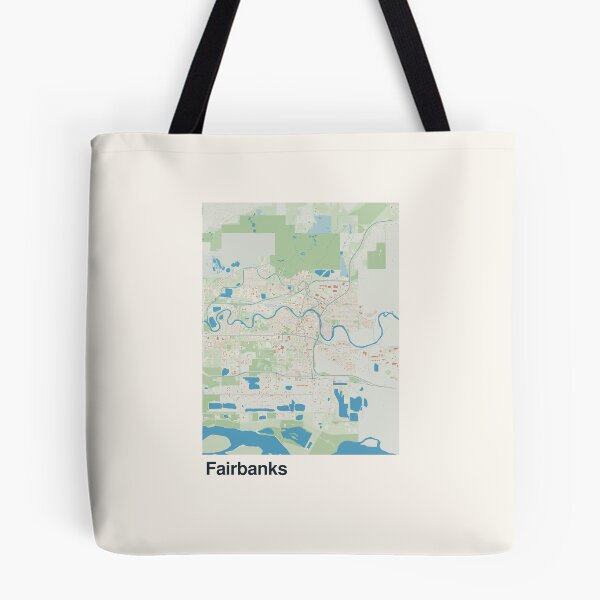 Item preview, Fairbanks Minimalistic Map Art designed and sold by MapsNerd.