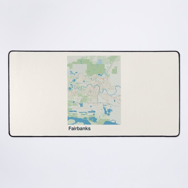Item preview, Fairbanks Minimalistic Map Art designed and sold by MapsNerd.