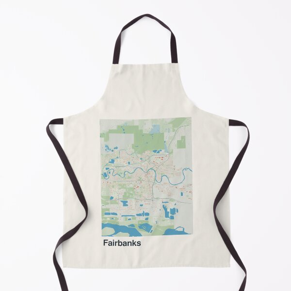 Item preview, Fairbanks Minimalistic Map Art designed and sold by MapsNerd.