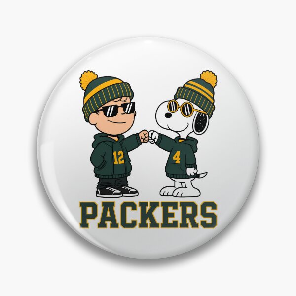 Artikelvorschau, Charlie Brown & Snoopy Green Bay Packers Football Retro F264 entworfen und verkauft von GLUVY-THEME.