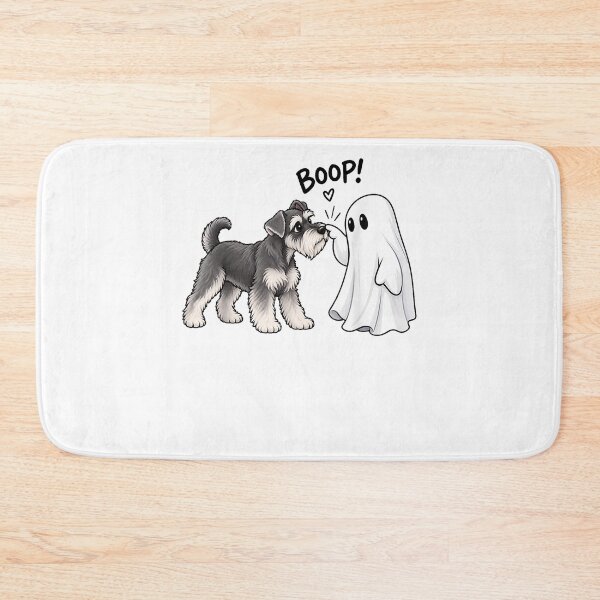 Item preview, Miniature Schnauzer Ghost Boop Dog Halloween Cute designed and sold by TaraxDoolittle.