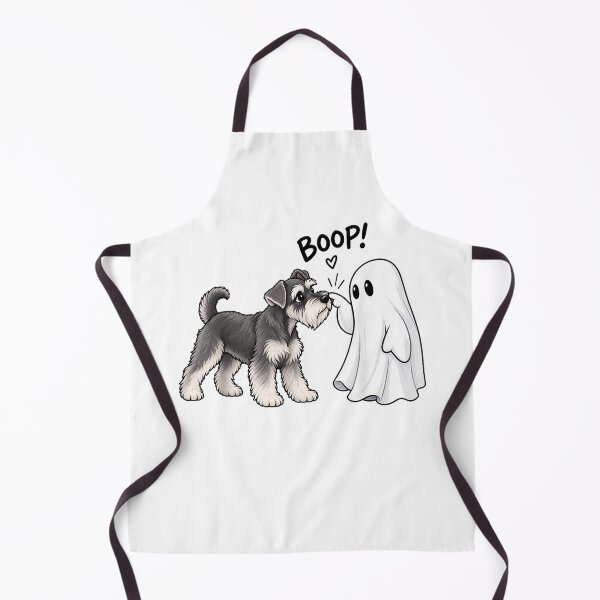 Item preview, Miniature Schnauzer Ghost Boop Dog Halloween Cute designed and sold by TaraxDoolittle.