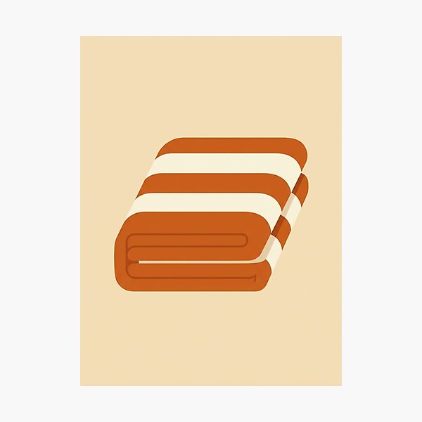 Item preview, Beach Towel Illustration | Minimalist Coastal Print designed and sold by Zaramodo.