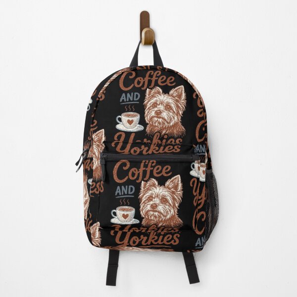 Item preview, Retro Coffee and Yorkies Dog Humor | Cute Yorkshire Terrier Lover Gift designed and sold by PrintSpire Studios.