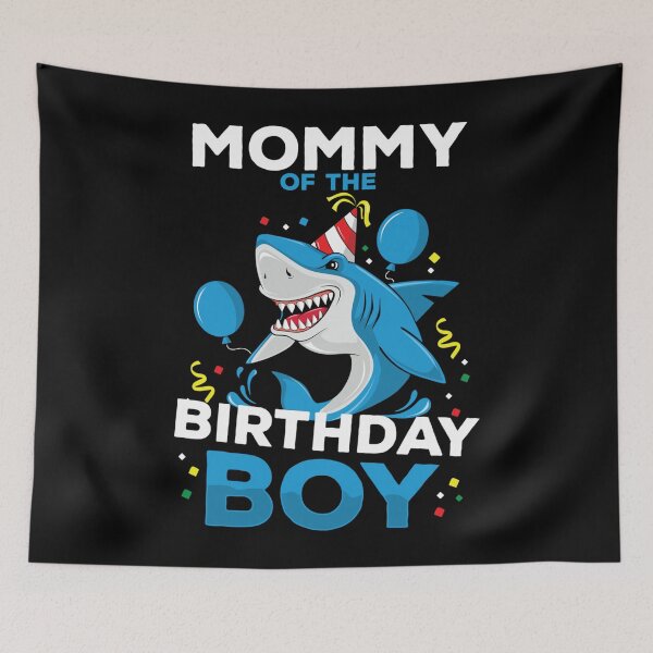 Item preview, Mommy of The Birthday Boy Shark Ocean Theme Matching Family designed and sold by TaraxDoolittle.