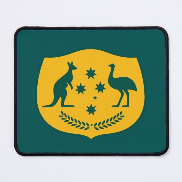 Item preview, Australia Crest Southern Cross Shield with border designed and sold by Kangaroo Sun.
