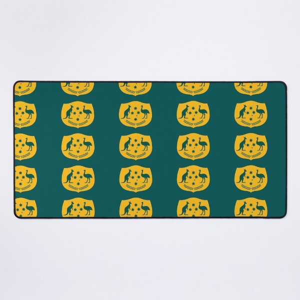 Item preview, Australia Crest Southern Cross Shield with border designed and sold by Kangaroo Sun.