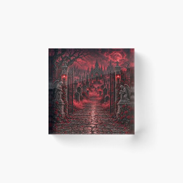 Item preview, Crimson Moon Cemetery Gateway:Backdrop designed and sold by TXLou.