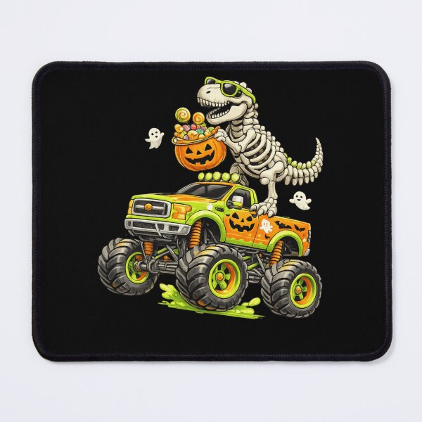 Item preview, Monster Truck Dinosaur Halloween Skeleton T-Rex Boys Kids designed and sold by TaraxDoolittle.