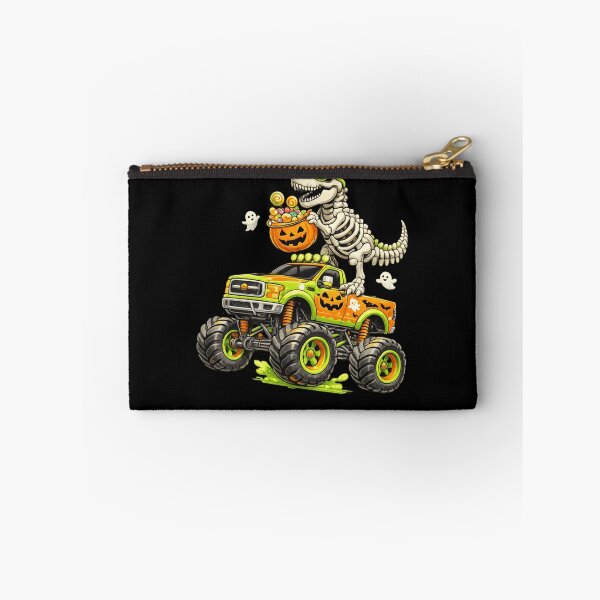 Item preview, Monster Truck Dinosaur Halloween Skeleton T-Rex Boys Kids designed and sold by TaraxDoolittle.