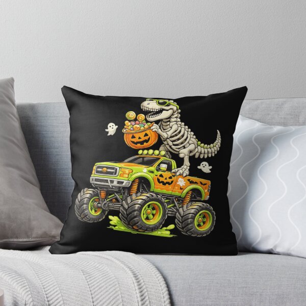 Item preview, Monster Truck Dinosaur Halloween Skeleton T-Rex Boys Kids designed and sold by TaraxDoolittle.