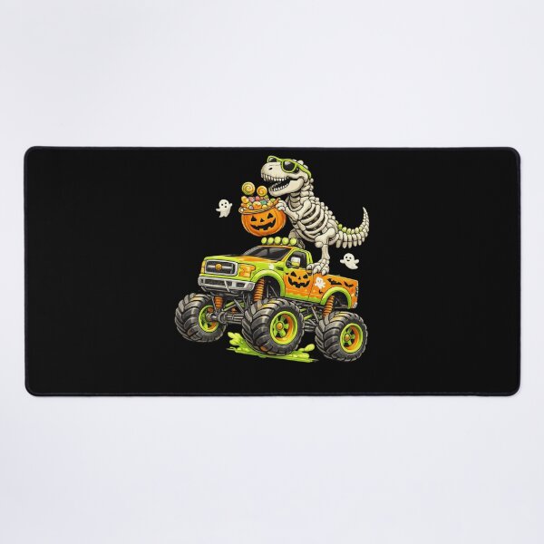 Item preview, Monster Truck Dinosaur Halloween Skeleton T-Rex Boys Kids designed and sold by TaraxDoolittle.