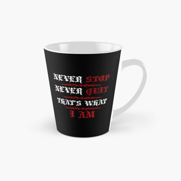 Item preview, Never Stop Never Quit Motivational Gothic Typography designed and sold by VNDL Gear.