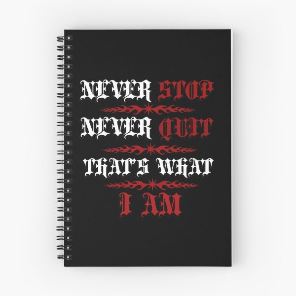 Item preview, Nunca te detengas, nunca te rindas. Tipografía gótica motivacional. designed and sold by VNDL Gear.