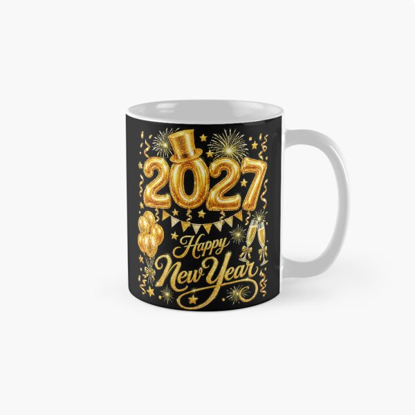 Item preview, Happy New Year 2027 Festive Gold Balloon Champagne Party designed and sold by Ortigzitoun.