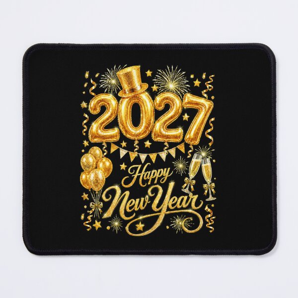 Item preview, Happy New Year 2027 Festive Gold Balloon Champagne Party designed and sold by Ortigzitoun.
