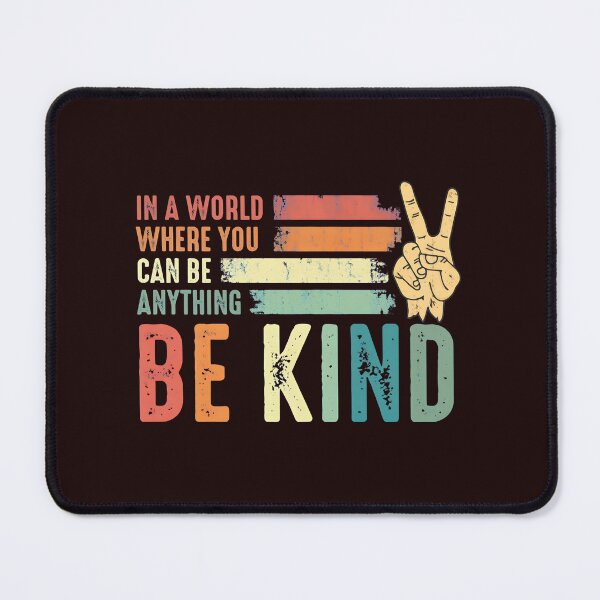 Item preview, Be Kind Retro Stripe Peace Sign Sayings designed and sold by TorreyMichael.