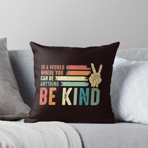 Item preview, Be Kind Retro Stripe Peace Sign Sayings designed and sold by TorreyMichael.