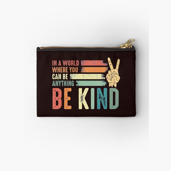 Item preview, Be Kind Retro Stripe Peace Sign Sayings designed and sold by TorreyMichael.