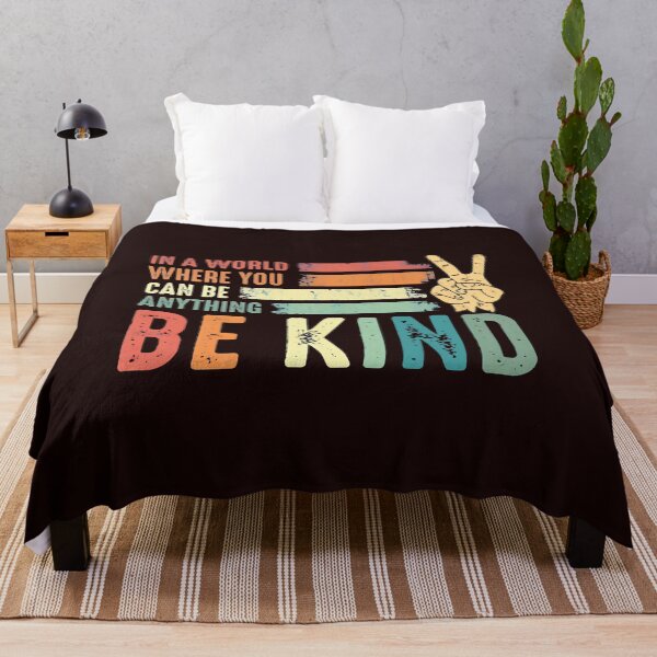 Item preview, Be Kind Retro Stripe Peace Sign Sayings designed and sold by TorreyMichael.