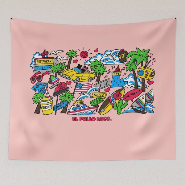 Item preview, Vintage 80's EL POLLO LOCO Restaurant designed and sold by BURRITO-Blog.